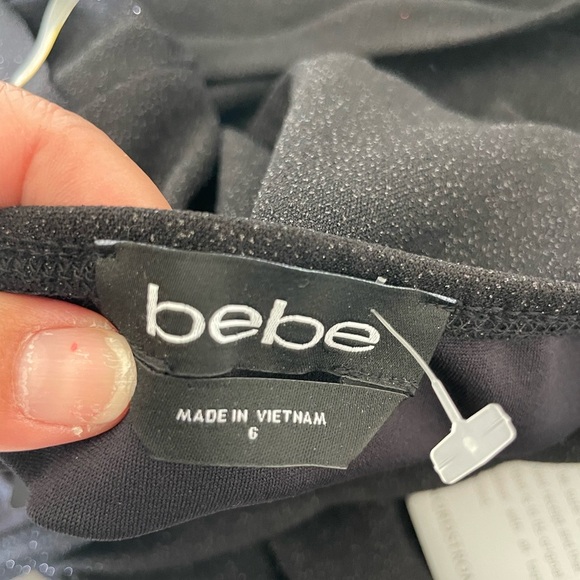 Bebe black glitter halter jumpsuit - Picture 6 of 9